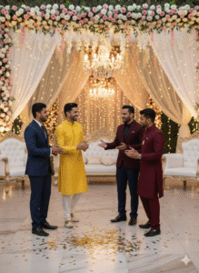 Reception Night wareing punjabi