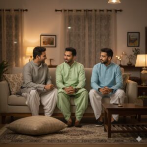 3 friends wears patiyala pyjama