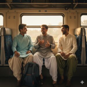 Patiyala pyjama at train